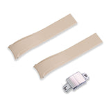 22MM FLEXI-CURVED END SAILCLOTH FKM RUBBER STRAP (CX01)
