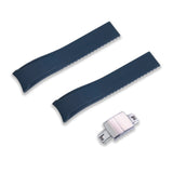 22MM FLEXI-CURVED END SAILCLOTH FKM RUBBER STRAP (CX01)