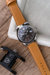 LEATHER STRAP WITH END LINKS FOR SEIKO ALPINIST (LX03-117)