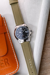 LEATHER STRAP WITH END LINKS FOR SEIKO ALPINIST (LX03-117)