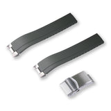 FKM RUBBER STRAP WITH END LINKS FOR SEIKO ALPINIST (MX03-117)