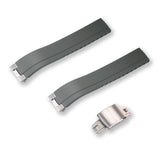 FKM RUBBER STRAP WITH END LINKS FOR SEIKO SPEEDTIMER (MX03-813)