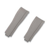 CURVED END RUBBER STRAP FOR ROLEX EXPLORER II REF.16550 & 16570 (RS01 DEPLOYANT STYLE)