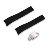 22MM FLEXI-CURVED END SAILCLOTH FKM RUBBER STRAP (CX01)