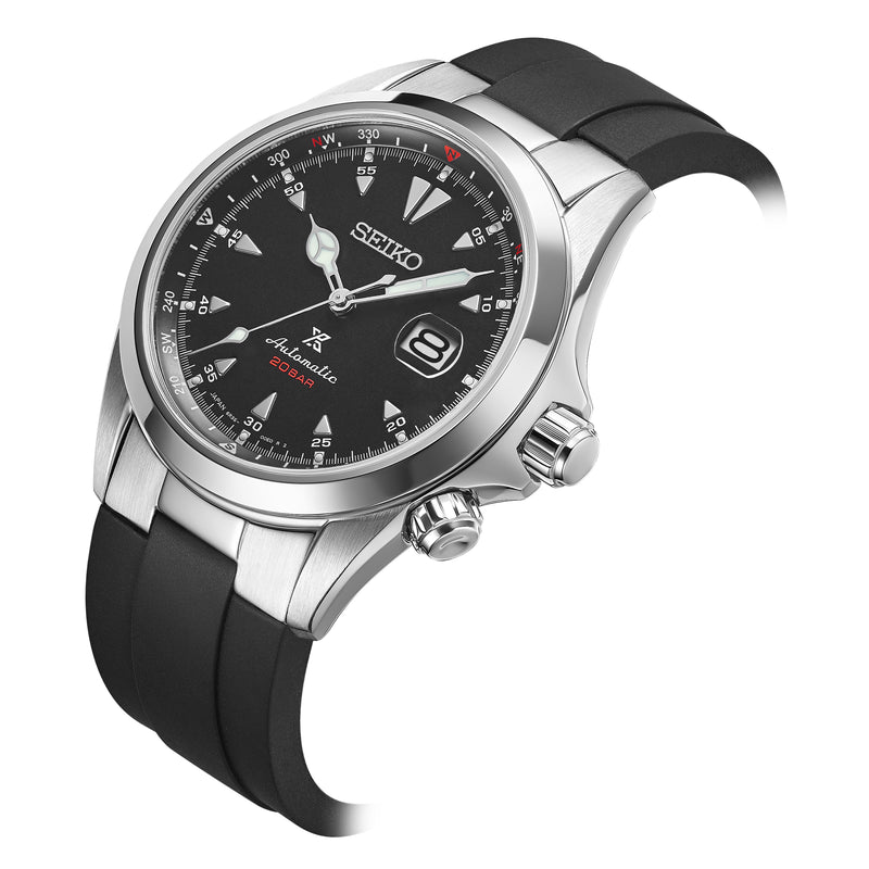 FKM RUBBER STRAP WITH END LINKS FOR SEIKO ALPINIST (MX03-117)