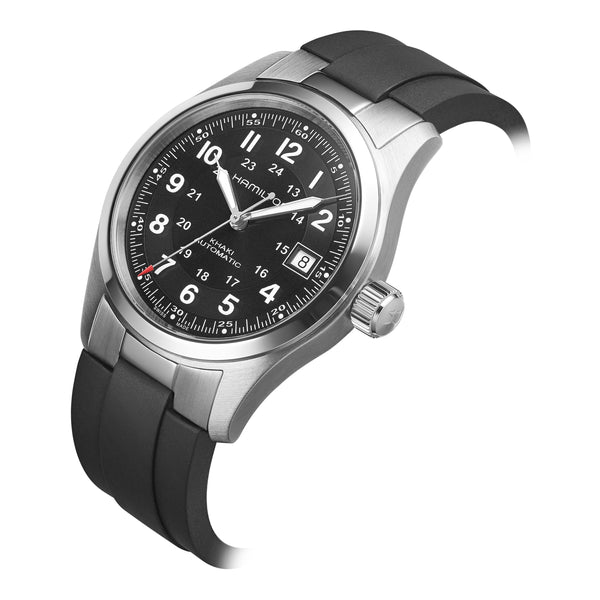 FKM RUBBER STRAP WITH END LINKS FOR HAMILTON KHAKI FIELD (MX03-733)