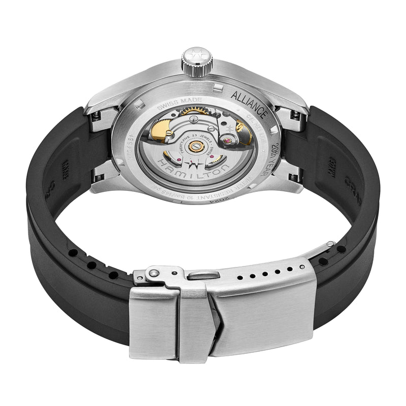 FKM RUBBER STRAP WITH END LINKS FOR HAMILTON KHAKI FIELD (MX03-733)