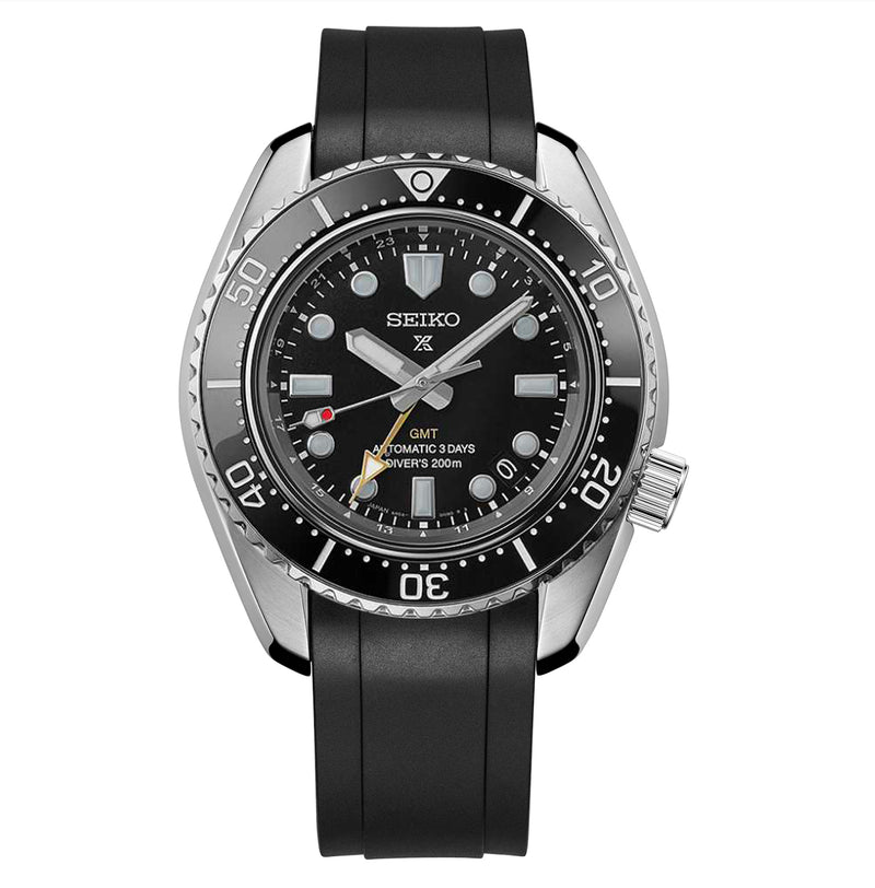 CURVED END RUBBER STRAP FOR SEIKO MM200 GMT SERIES (CB13)